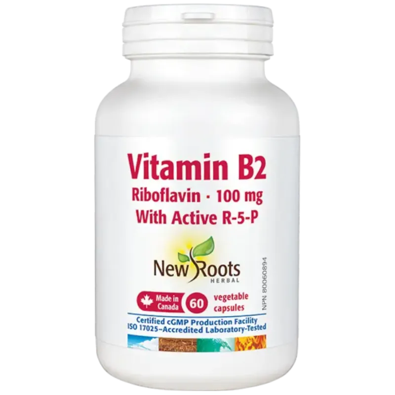 New Roots Vitamin B2 Riboflavin 60 Capsules | 每天不同折扣, 全网最低价格 | 种类齐全的保健品店铺 VITASHOP, 只有你想不到, 没有你买不到 !
