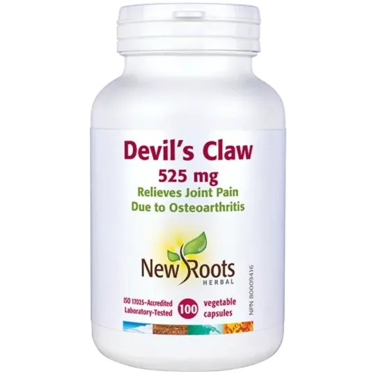 New Roots Devil's Claw 525 mg 100 Capsules | Unbeatable Prices, Daily Deals | VITASHOP
