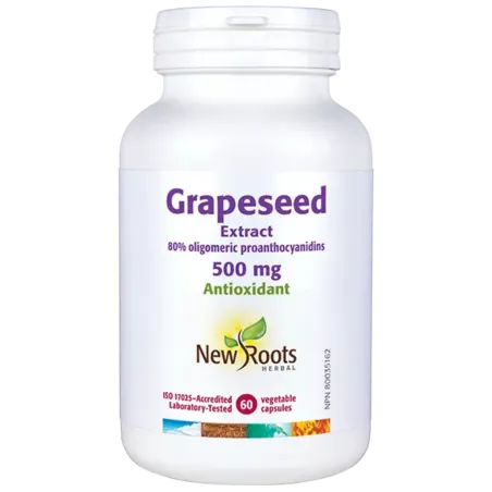 New Roots Grapeseed Extract 500 mg 60 Capsules | Unbeatable Prices, Daily Deals | VITASHOP
