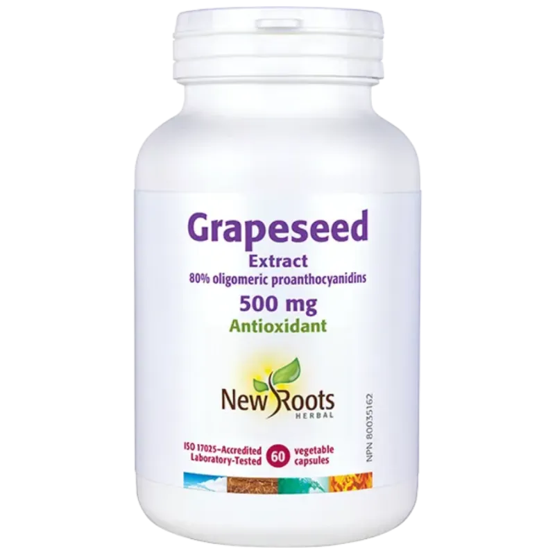 New Roots Grapeseed Extract 500 mg 60 Capsules | Unbeatable Prices, Daily Deals | VITASHOP