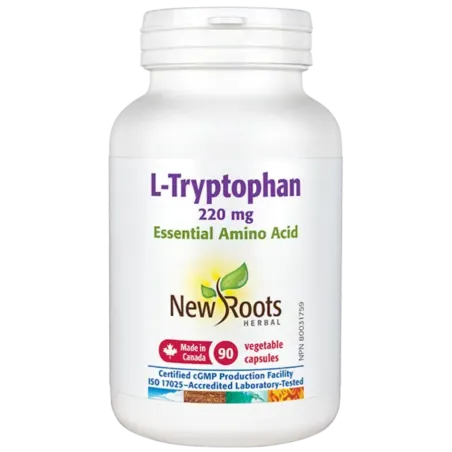 L-Tryptophan Essential Amino Acid 220 mg 90 Capsules | Safest & Easiest Shopping Vitamins Online | VITASHOP