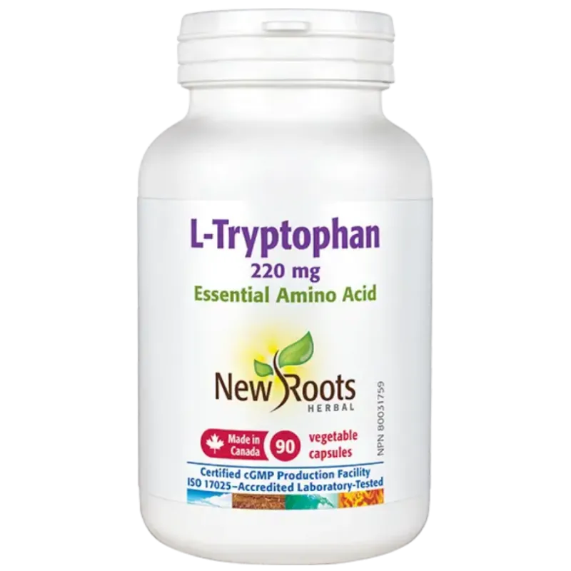 New Roots 뉴 루츠 L-트립토판 필수 아미노산 220mg 90캡슐 | 매일 업데이트되는 특가 상품 | VITASHOP