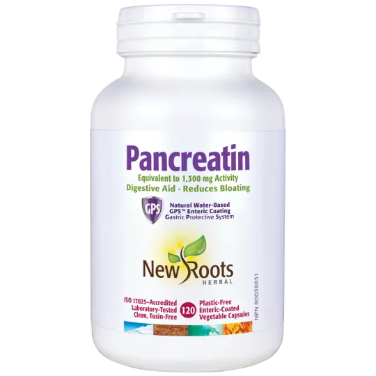 New Roots Pancreatin 1,300 mg 120 Capsules | Unbeatable Prices, Daily Deals | VITASHOP