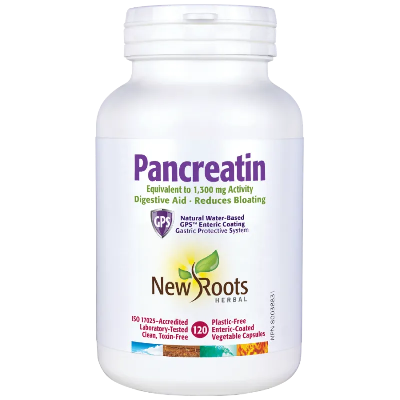 New Roots Pancreatin 1,300 mg 120 Capsules | 每天不同折扣, 全网最低价格 | 种类齐全的保健品店铺 VITASHOP, 只有你想不到, 没有你买不到 !