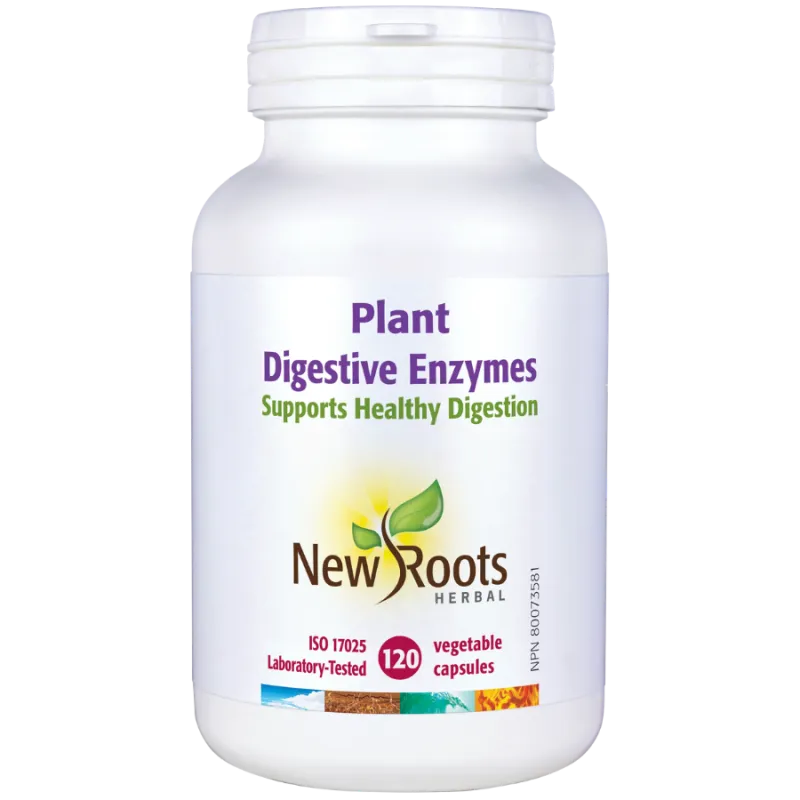 New Roots Plant Digestive Enzymes 120 Capsules | Unbeatable Prices, Daily Deals | VITASHOP