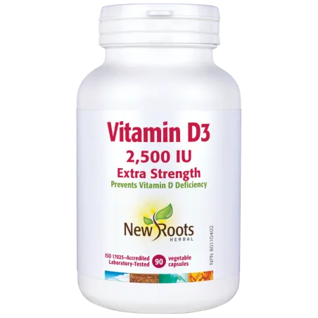 New Roots Vitamin D3 2,500 IU Extra Strength 90 Capsules | 每天不同折扣, 全网最低价格 | 种类齐全的保健品店铺 VITASHOP, 只有你想不到, 没有你买不到 !