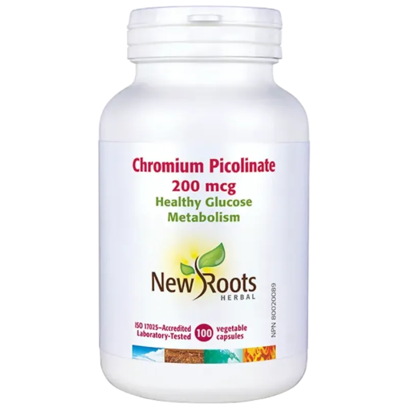 New Roots Chromium Picolinate 200 mcg 100 Capsules | 每天不同折扣, 全网最低价格 | 种类齐全的保健品店铺 VITASHOP, 只有你想不到, 没有你买不到 !
