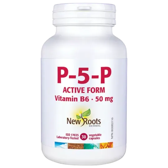 New Roots 뉴 루츠 P-5-P 활성형 비타민 B6 50 mg 30 베지 캡슐 | 매일 업데이트되는 특가 상품 | VITASHOP