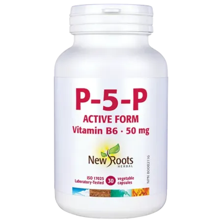 New Roots 뉴 루츠 P-5-P 활성형 비타민 B6 50 mg 30 베지 캡슐 | 매일 업데이트되는 특가 상품 | VITASHOP
