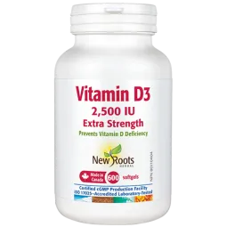 New Roots Vitamin D3 2,500 IU Extra Strength 600 Softgels | 每天不同折扣, 全网最低价格 | 种类齐全的保健品店铺 VITASHOP, 只有你想不到, 没有你买不到 !
