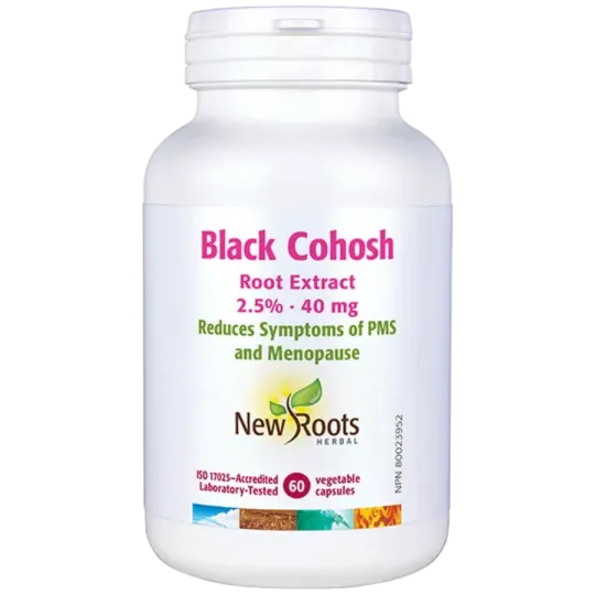 New Roots Black Cohosh Root Extract 2.5% 40 mg 60 Capsules | 每天不同折扣, 全网最低价格 | 种类齐全的保健品店铺 VITASHOP, 只有你想不到, 没有你买不到 !