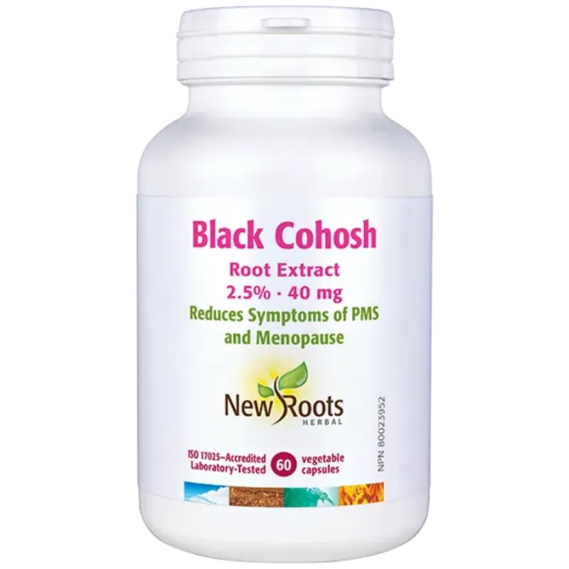 New Roots Black Cohosh Root Extract 2.5% 40 mg 60 Capsules | 每天不同折扣, 全网最低价格 | 种类齐全的保健品店铺 VITASHOP, 只有你想不到, 没有你买不到 !