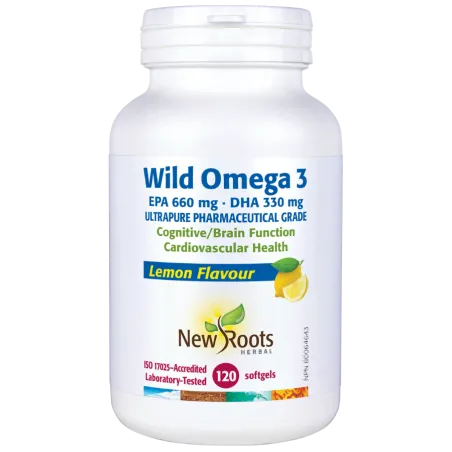 New Roots Wild Omega 3 EPA 660 mg DHA 330 mg Lemon Flavour 120 Softgels | 每天不同折扣, 全网最低价格 | 种类齐全的保健品店铺 VITASHOP, 只有你想不到, 没有你买不到 !