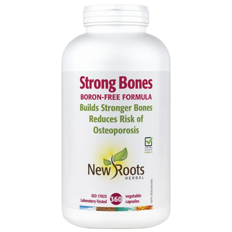 New Roots Strong Bones Boron-Free Formula 360 Capsules | Unbeatable Prices, Daily Deals | VITASHOP
