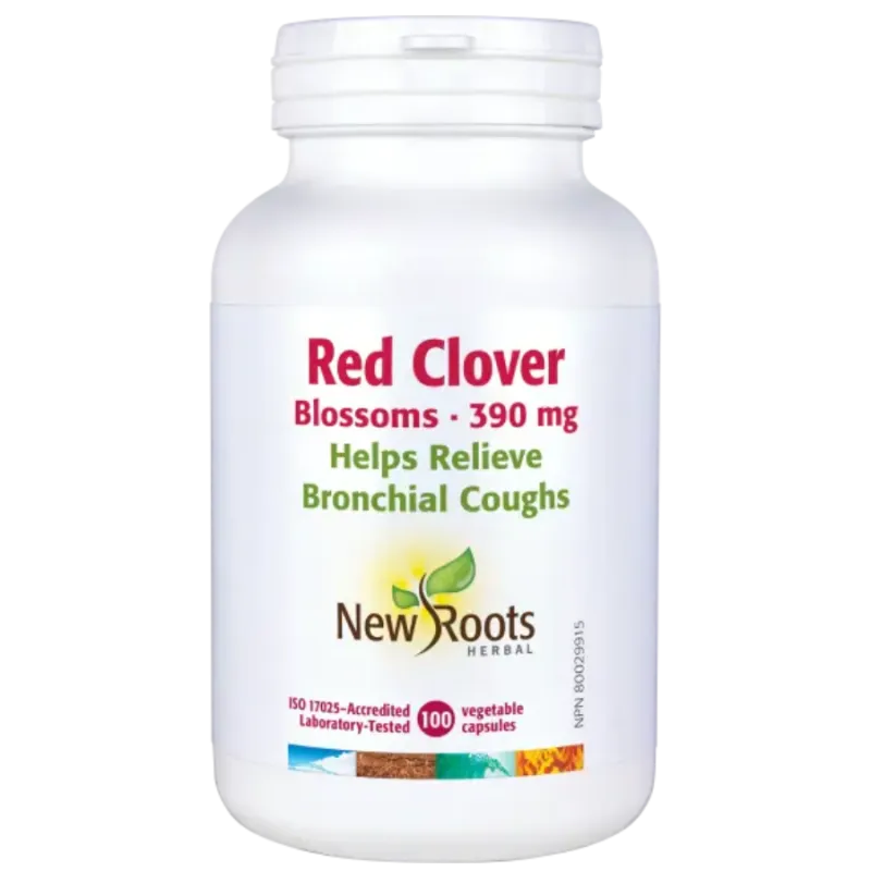 New Roots Red Clover Blossoms 390 mg 100 Capsules | 每天不同折扣, 全网最低价格 | 种类齐全的保健品店铺 VITASHOP, 只有你想不到, 没有你买不到 !
