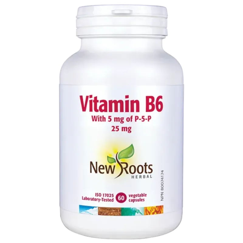 New Roots Vitamin B6 60 Capsules | 每天不同折扣, 全网最低价格 | 种类齐全的保健品店铺 VITASHOP, 只有你想不到, 没有你买不到 !