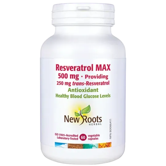New Roots 뉴 루츠 레스베라트롤 맥스 500mg 60캡슐 | 매일 업데이트되는 특가 상품 | VITASHOP