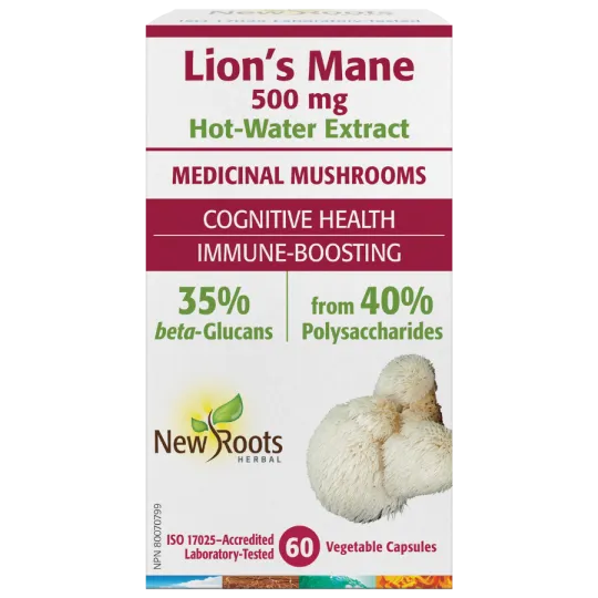 New Roots Lion’s Mane  60 Capsules | Unbeatable Prices, Daily Deals | VITASHOP