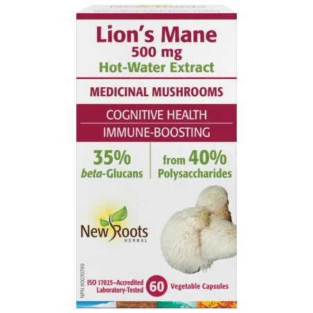 New Roots Lion’s Mane  60 Capsules | Unbeatable Prices, Daily Deals | VITASHOP