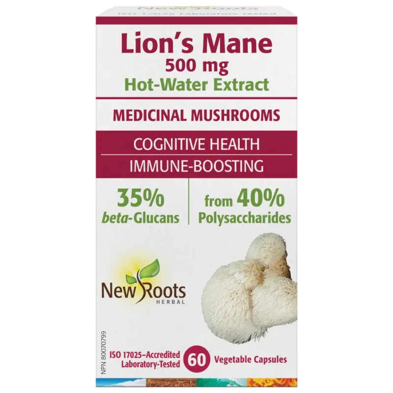 New Roots Lion’s Mane  60 Capsules | Unbeatable Prices, Daily Deals | VITASHOP