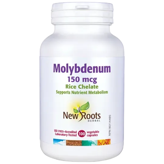 New Roots Molybdenum Rice Chelated 100 Capsules | Unbeatable Prices, Daily Deals | VITASHOP