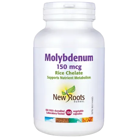New Roots Molybdenum Rice Chelated 100 Capsules | Unbeatable Prices, Daily Deals | VITASHOP
