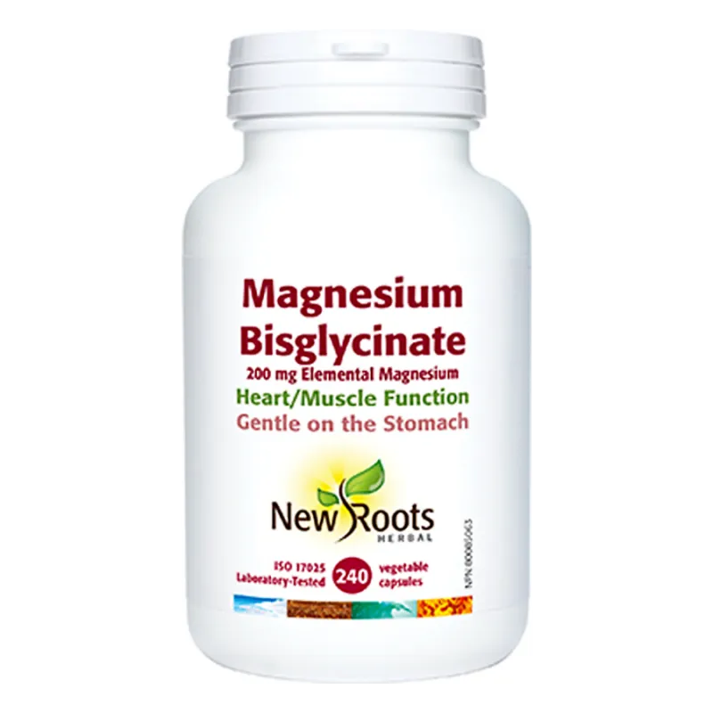 New Roots Magnesium Bisglycinate 200 mg 240 Capsules | Unbeatable Prices, Daily Deals | VITASHOP