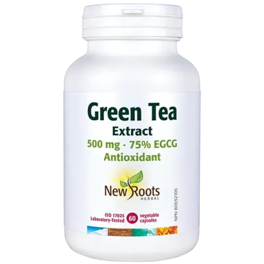 New Roots 뉴 루츠 녹차 추출물 500 mg 75% EGCG 60 캡슐 | 매일 업데이트되는 특가 상품 | VITASHOP