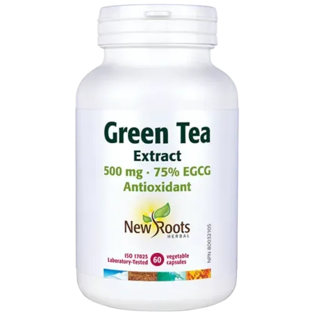 New Roots 뉴 루츠 녹차 추출물 500 mg 75% EGCG 60 캡슐 | 매일 업데이트되는 특가 상품 | VITASHOP