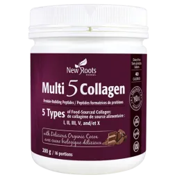New Roots Multi 5 Collagen with Delicious Organic Cocoa 200 g | Unbeatable Prices, Daily Deals | VITASHOP
