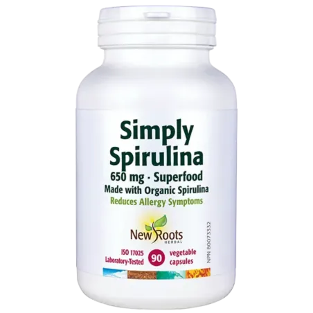New Roots Simply Spirulina 650 mg 90 Capsules | 每天不同折扣, 全网最低价格 | 种类齐全的保健品店铺 VITASHOP, 只有你想不到, 没有你买不到 !