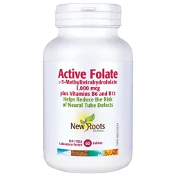New Roots Active Folate  L -5-Methyltetrahydrofolate 60 Tablets | Unbeatable Prices, Daily Deals | VITASHOP