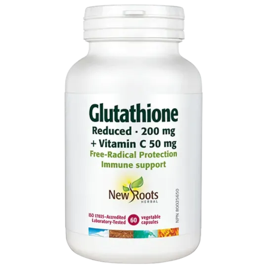 New Roots Glutathione Reduced 200 mg + Vitamin C 50 mg 60 Capsules | 每天不同折扣, 全网最低价格 | 种类齐全的保健品店铺 VITASHOP, 只有你想不到, 没有你买不到 !