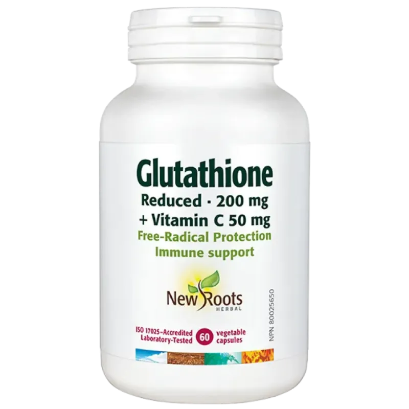 New Roots Glutathione Reduced 200 mg + Vitamin C 50 mg 60 Capsules | 每天不同折扣, 全网最低价格 | 种类齐全的保健品店铺 VITASHOP, 只有你想不到, 没有你买不到 !