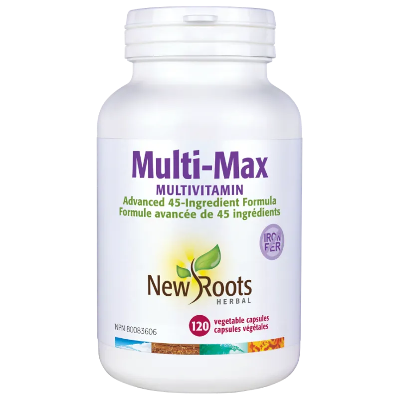 New Roots Multi-Max Multivitamin 120 Capsules | 每天不同折扣, 全网最低价格 | 种类齐全的保健品店铺 VITASHOP, 只有你想不到, 没有你买不到 !