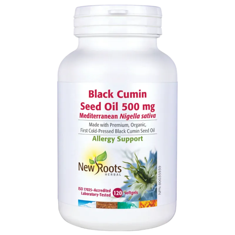 New Roots Black Cumin Seed Oil 500 mg 120 Softgels | Unbeatable Prices, Daily Deals | VITASHOP