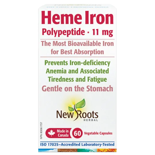 Heme Iron Polypeptide 11 mg 60 Capsules | Safest & Easiest Shopping Vitamins Online | VITASHOP
