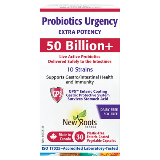New Roots Probiotics Urgency 30 Capsules | Unbeatable Prices, Daily Deals | VITASHOP