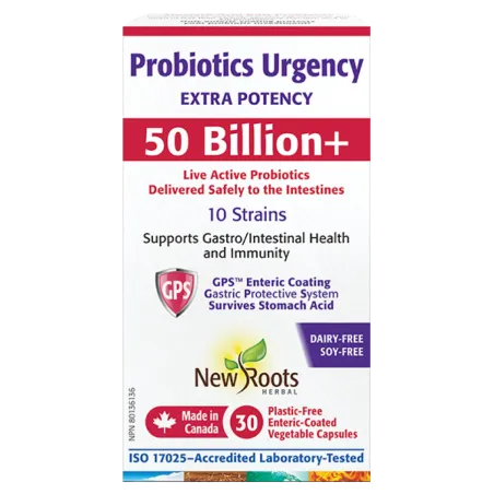 New Roots Probiotics Urgency 30 Capsules | Unbeatable Prices, Daily Deals | VITASHOP