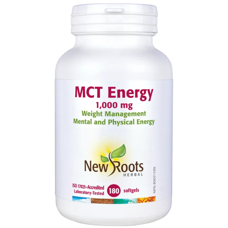 New Roots MCT Energy 180 Softgels | Unbeatable Prices, Daily Deals | VITASHOP