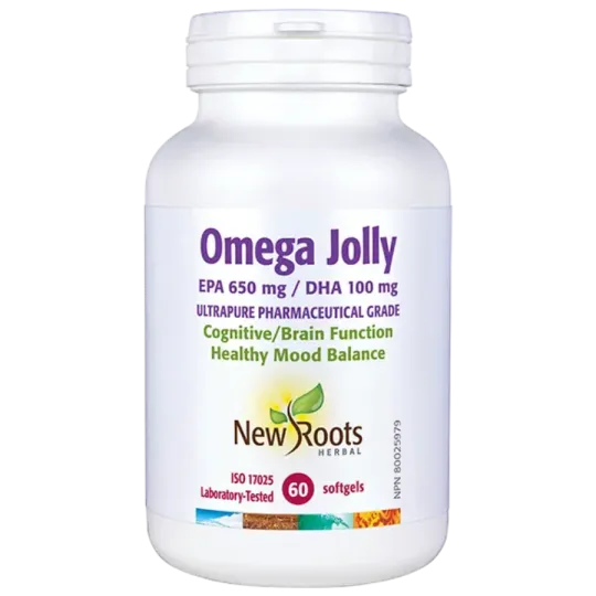 New Roots Omega Jolly EPA 650 mg / DHA 100 mg 60 Softgels | Unbeatable Prices, Daily Deals | VITASHOP