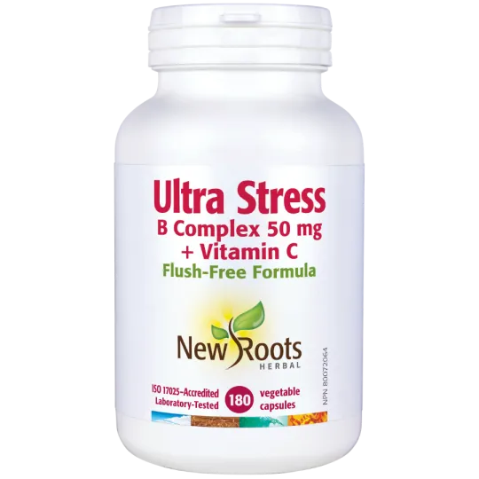 New Roots Ultra Stress B Complex 50 mg + Vitamin C 180 Capsules | 每天不同折扣, 全网最低价格 | 种类齐全的保健品店铺 VITASHOP, 只有你想不到, 没有你买不到 !