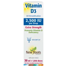 New Roots Vitamin D3 2,500 IU Extra Strength Liquid 30 ml | 每天不同折扣, 全网最低价格 | 种类齐全的保健品店铺 VITASHOP, 只有你想不到, 没有你买不到 !
