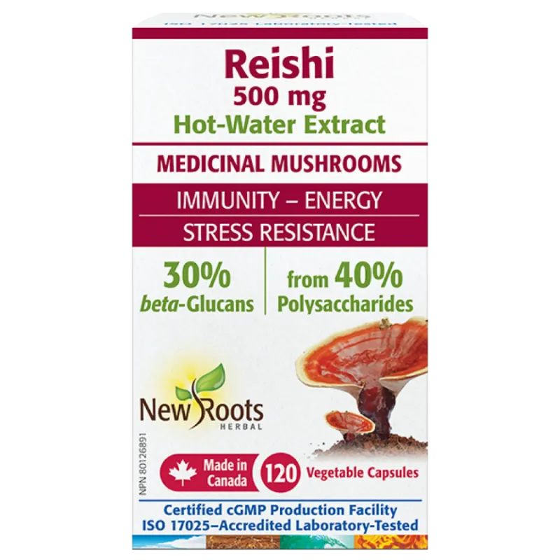 New Roots Reishi 120 Capsules | 每天不同折扣, 全网最低价格 | 种类齐全的保健品店铺 VITASHOP, 只有你想不到, 没有你买不到 !