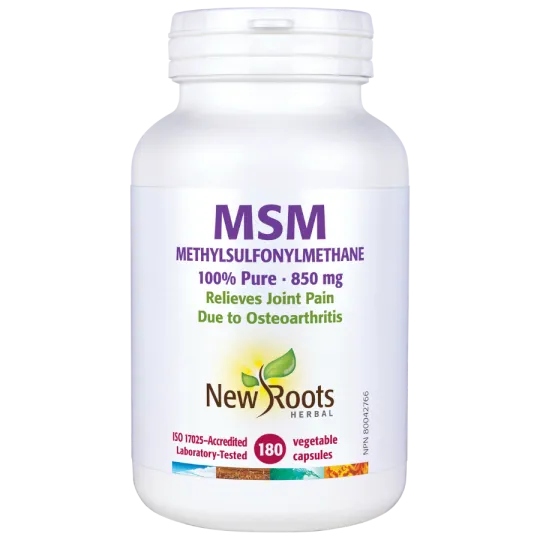 New Roots MSM Methylsulfonylmethane 100% Pure 850 mg 180 Capsules | 每天不同折扣, 全网最低价格 | 种类齐全的保健品店铺 VITASHOP, 只有你想不到, 没有你买不到 !