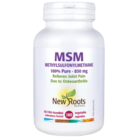 New Roots MSM Methylsulfonylmethane 100% Pure 850 mg 180 Capsules | 每天不同折扣, 全网最低价格 | 种类齐全的保健品店铺 VITASHOP, 只有你想不到, 没有你买不到 !