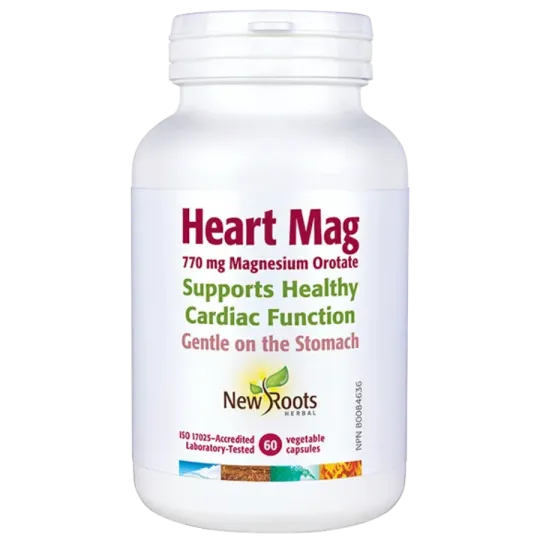 New Roots Heart Mag 770 mg Magnesium Orotate 60 Capsules | 每天不同折扣, 全网最低价格 | 种类齐全的保健品店铺 VITASHOP, 只有你想不到, 没有你买不到 !