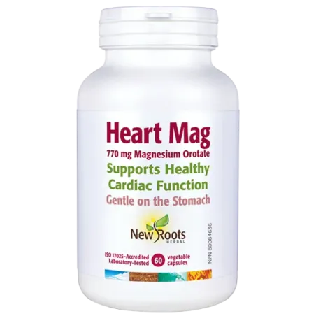New Roots Heart Mag 770 mg Magnesium Orotate 60 Capsules | 每天不同折扣, 全网最低价格 | 种类齐全的保健品店铺 VITASHOP, 只有你想不到, 没有你买不到 !