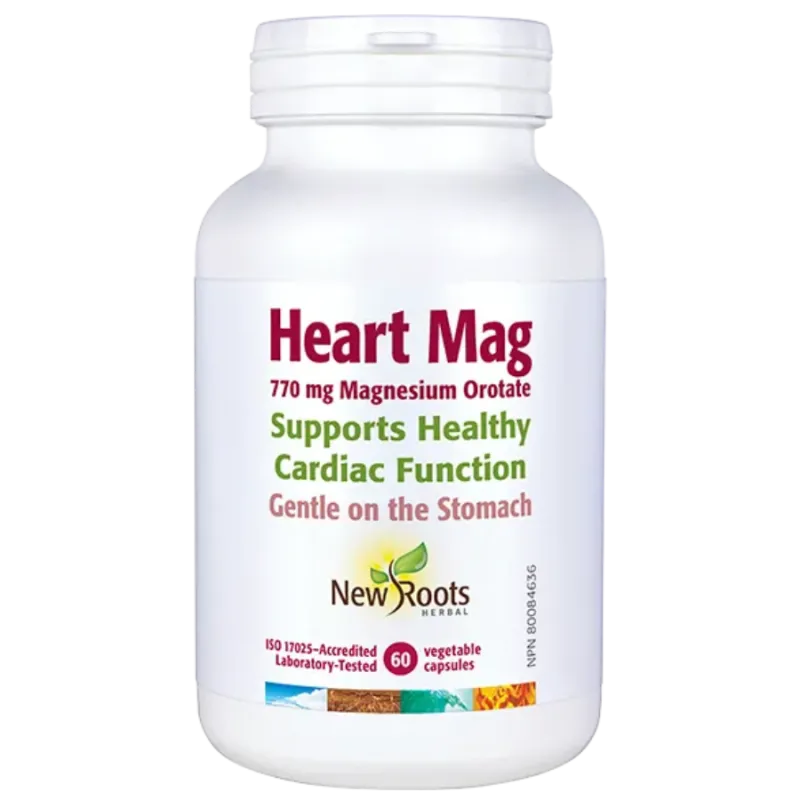 New Roots Heart Mag 770 mg Magnesium Orotate 60 Capsules | 每天不同折扣, 全网最低价格 | 种类齐全的保健品店铺 VITASHOP, 只有你想不到, 没有你买不到 !