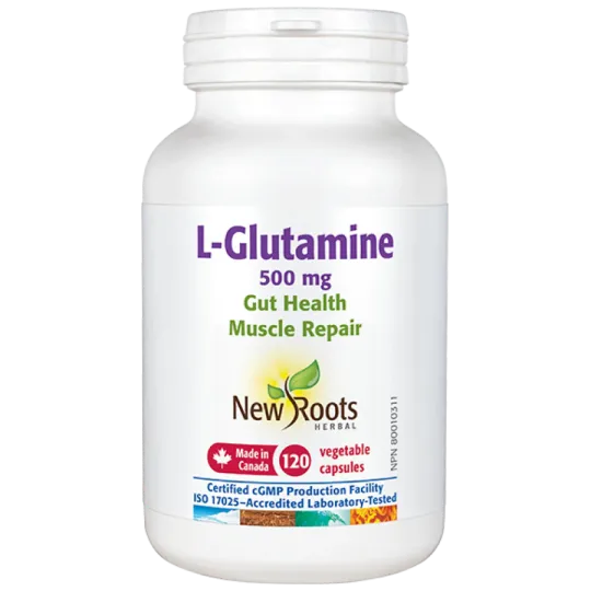 New Roots L-Glutamine 500 mg 120 Capsules | 每天不同折扣, 全网最低价格 | 种类齐全的保健品店铺 VITASHOP, 只有你想不到, 没有你买不到 !